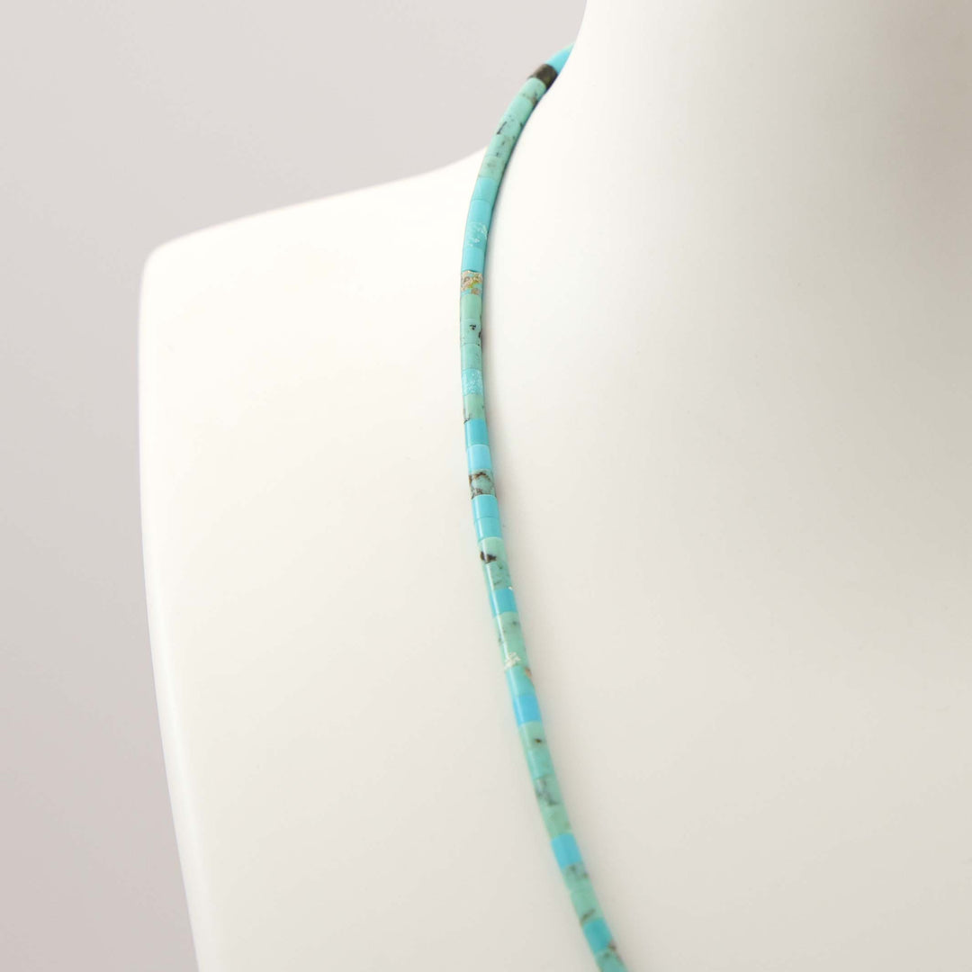 Turquoise Heishi Bead Necklace