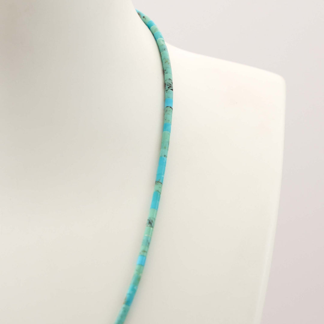 Turquoise Heishi Bead Necklace