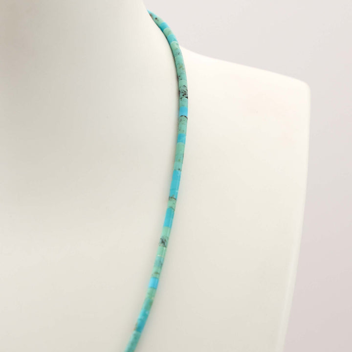 Turquoise Heishi Bead Necklace