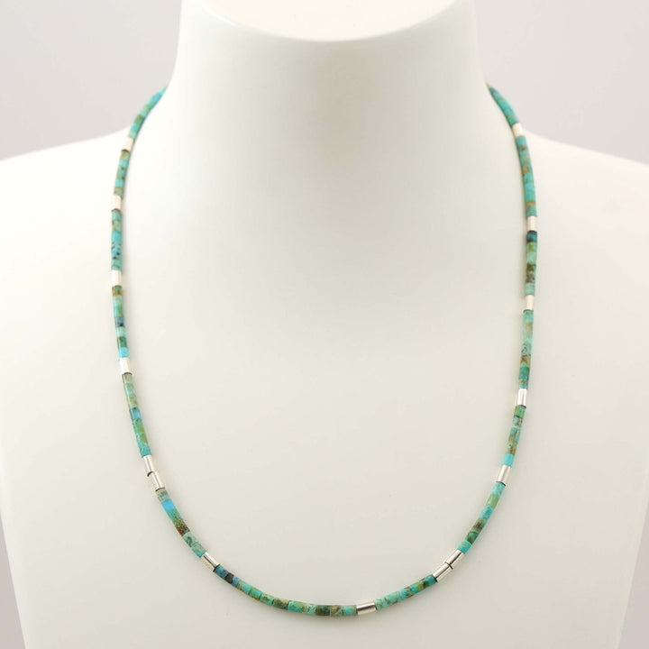 Turquoise Heishi Bead Necklace