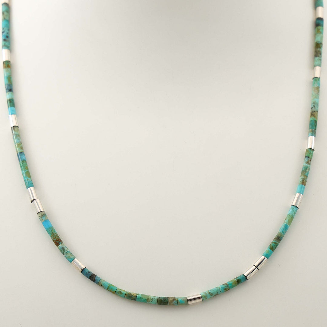Turquoise Heishi Bead Necklace