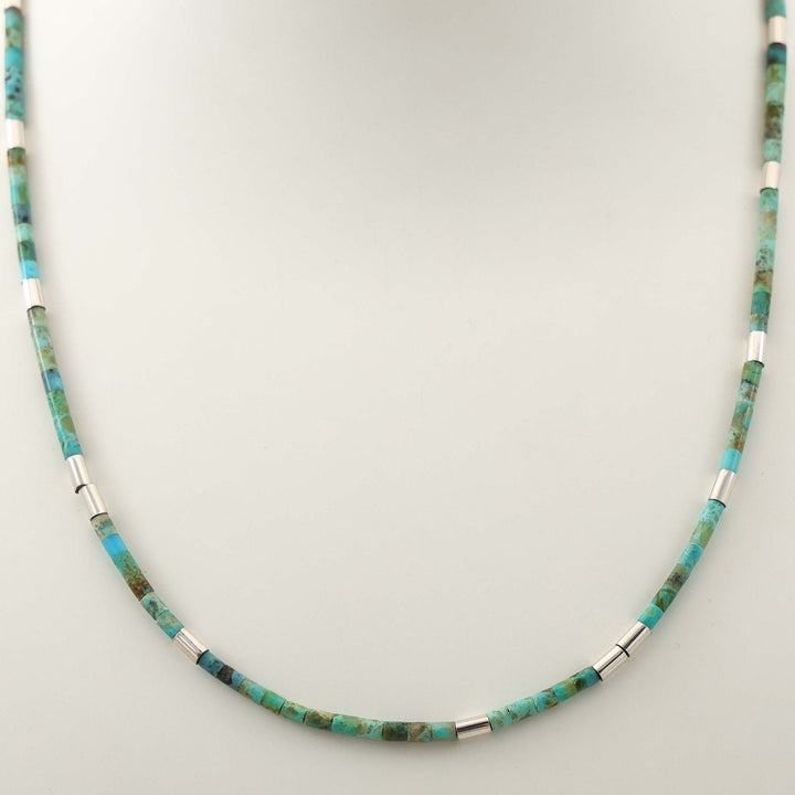 Turquoise Heishi Bead Necklace