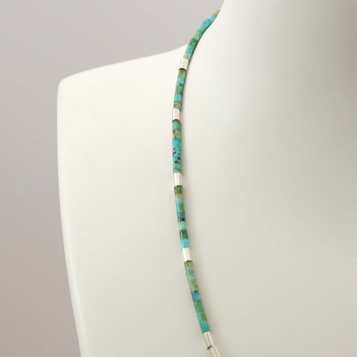 Turquoise Heishi Bead Necklace