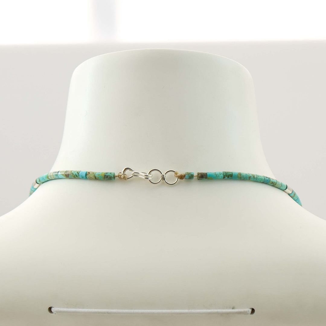 Turquoise Heishi Bead Necklace