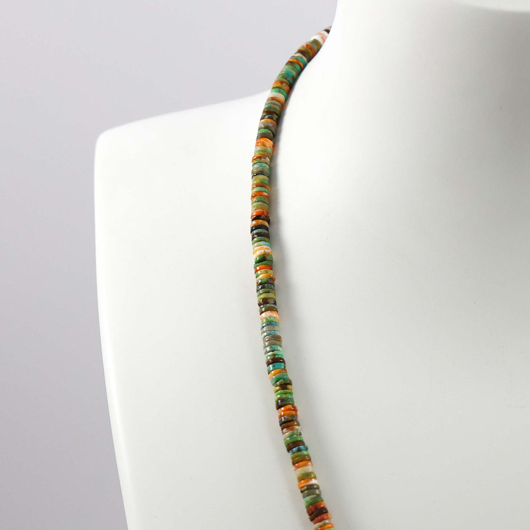 Turquoise and Spiny Oyster Necklace