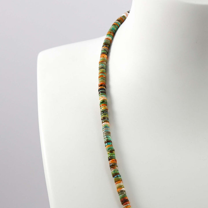 Turquoise and Spiny Oyster Necklace