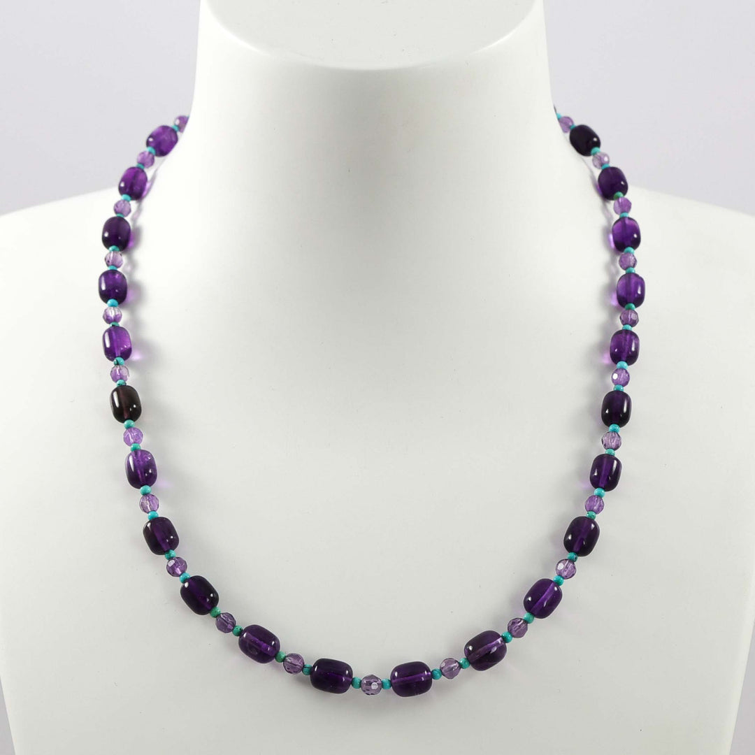 Amethyst and Turquoise Necklace