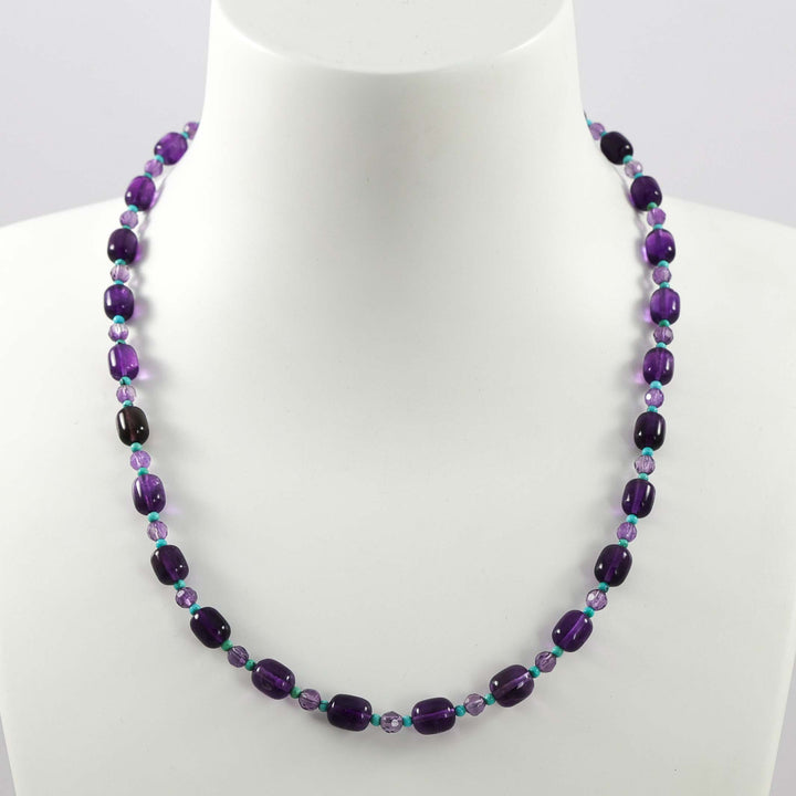 Amethyst and Turquoise Necklace