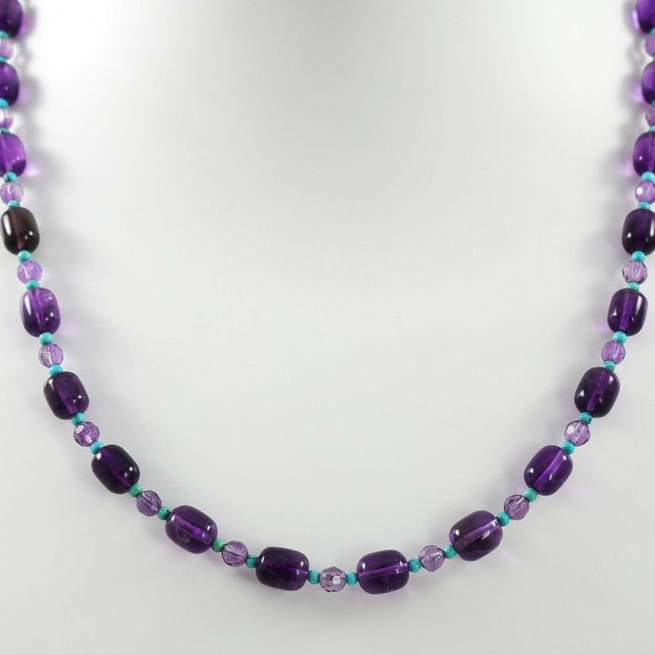 Amethyst and Turquoise Necklace