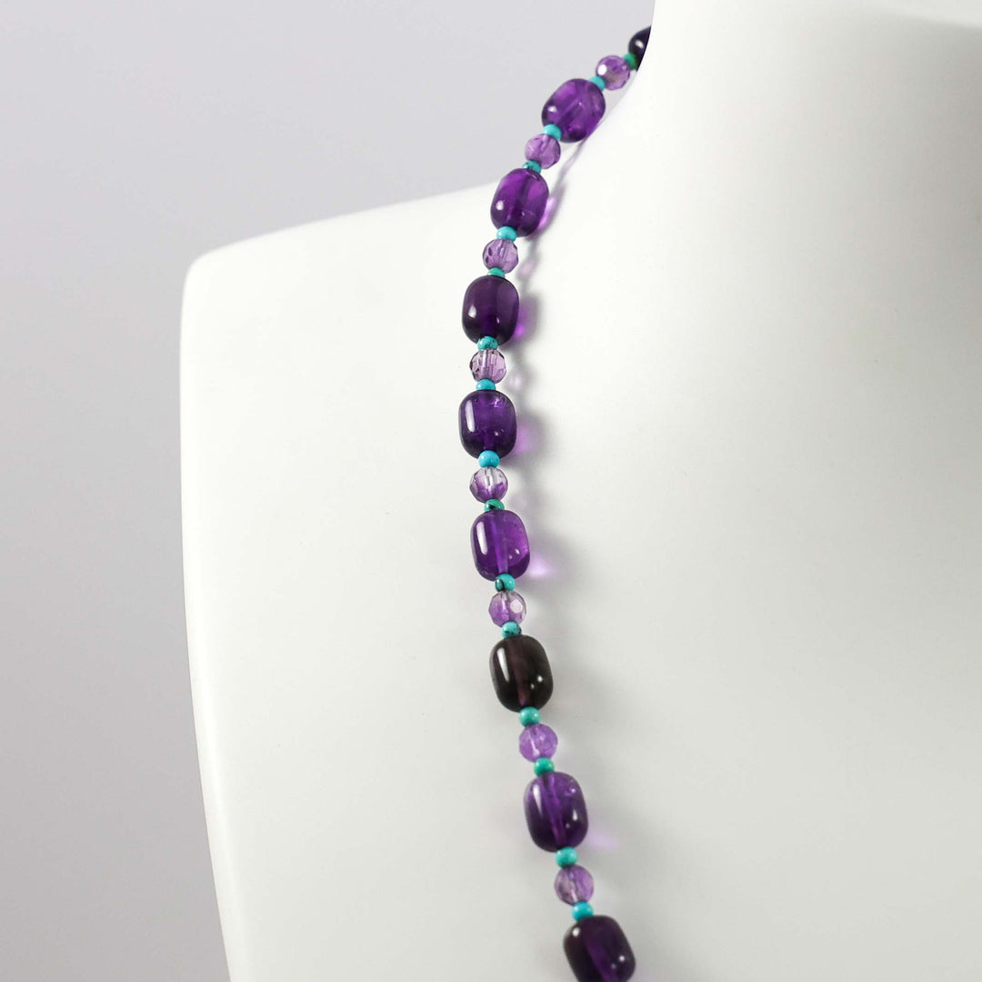 Amethyst and Turquoise Necklace