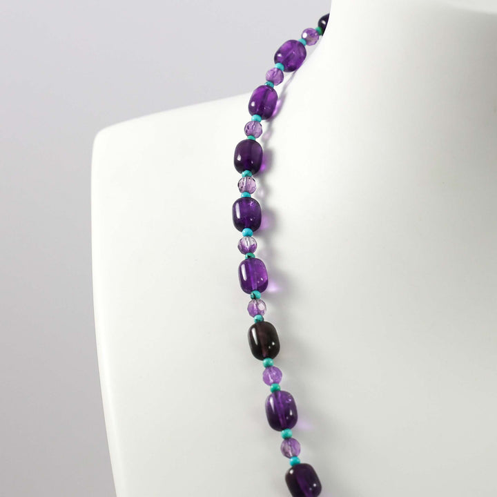 Amethyst and Turquoise Necklace