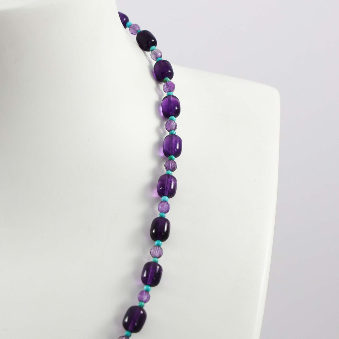 Amethyst and Turquoise Necklace