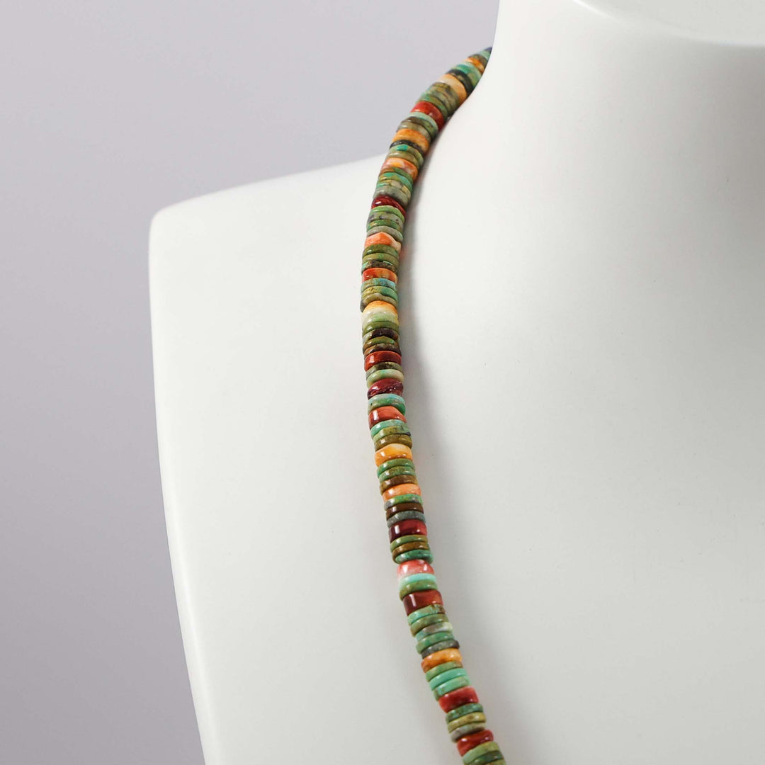 Turquoise and Spiny Oyster Necklace