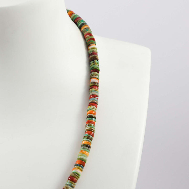 Turquoise and Spiny Oyster Necklace