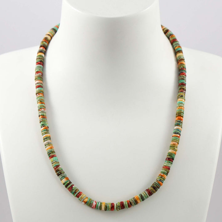 Turquoise and Spiny Oyster Necklace