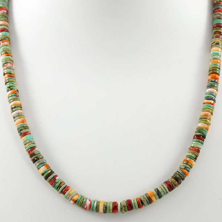 Turquoise and Spiny Oyster Necklace
