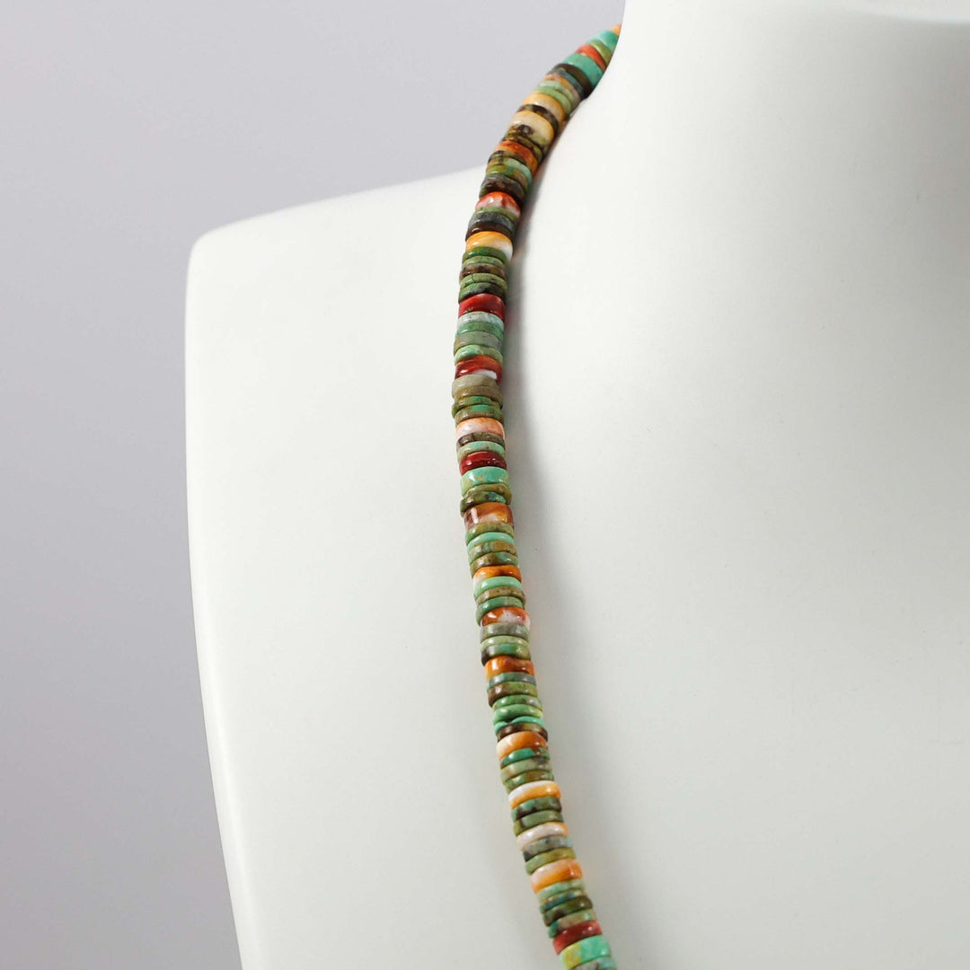 Turquoise and Spiny Oyster Necklace