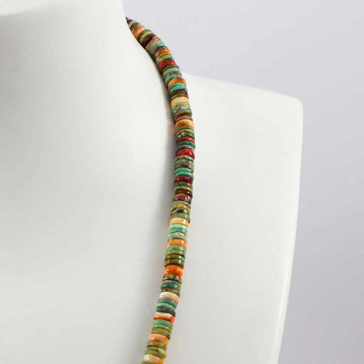 Turquoise and Spiny Oyster Necklace