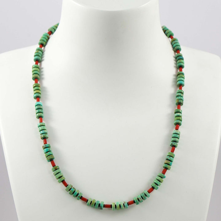 Turquoise and Coral Necklace