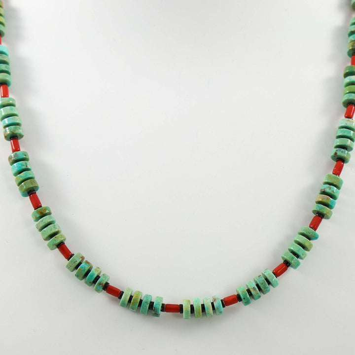 Turquoise and Coral Necklace