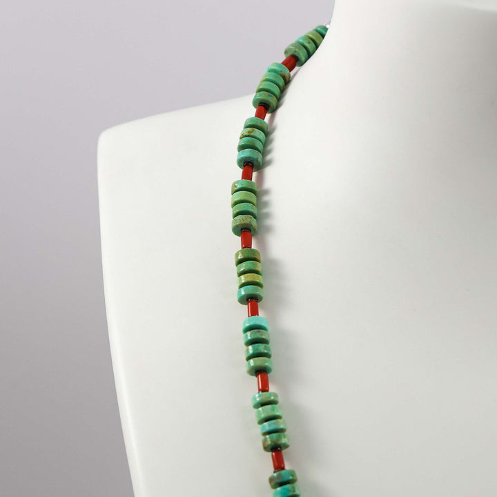 Turquoise and Coral Necklace
