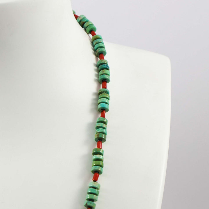 Turquoise and Coral Necklace