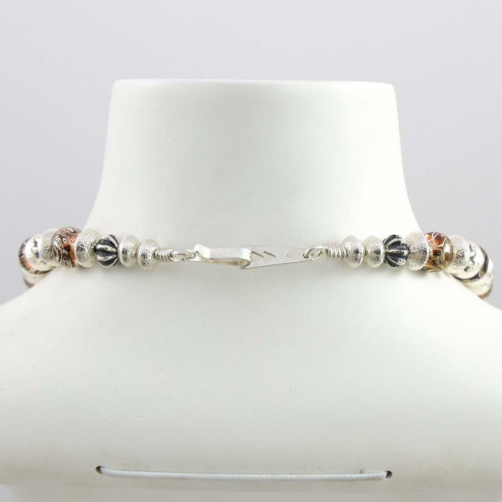 Mokume Bead Necklace