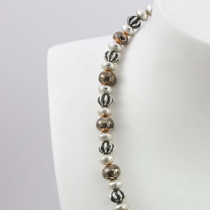 Mokume Bead Necklace