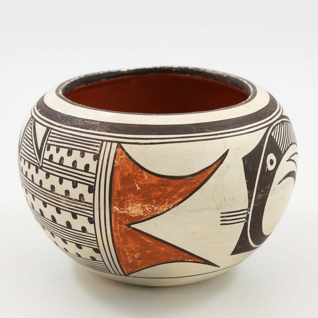 1970s Prehistoric Bird Pot