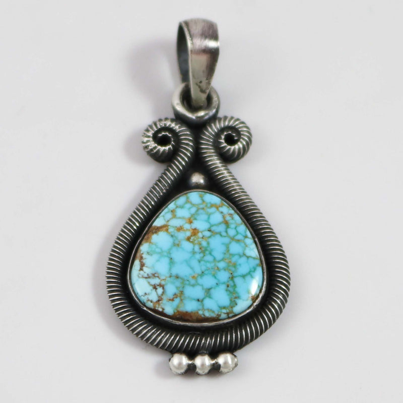 Number Eight Turquoise Pendant