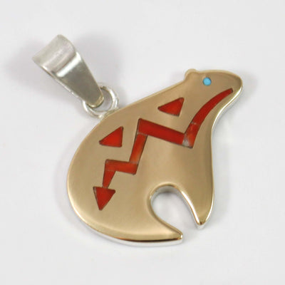 Coral Bear Pendant