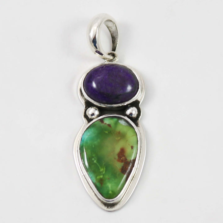 Sugilite and Turquoise Pendant