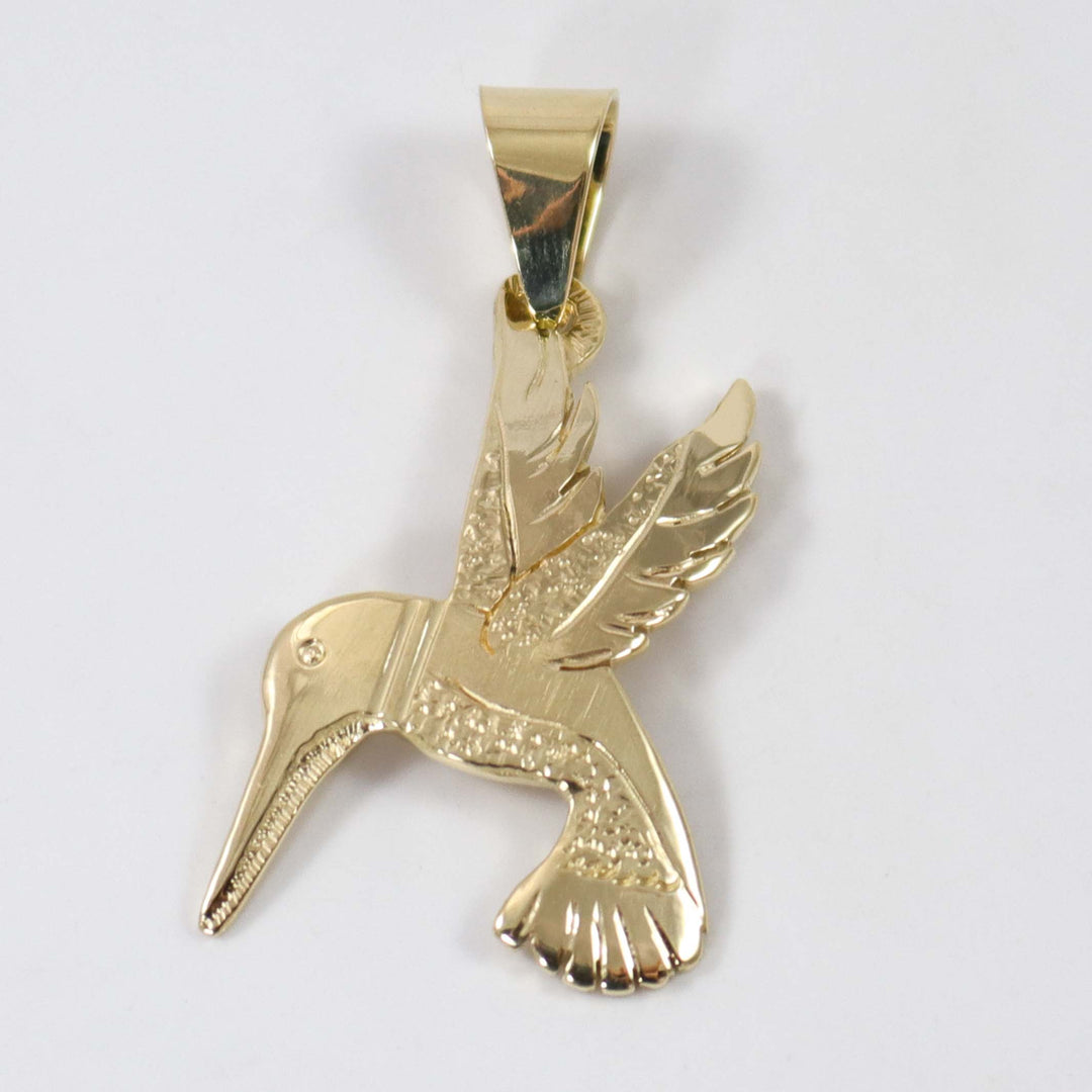 Gold Hummingbird Pendant