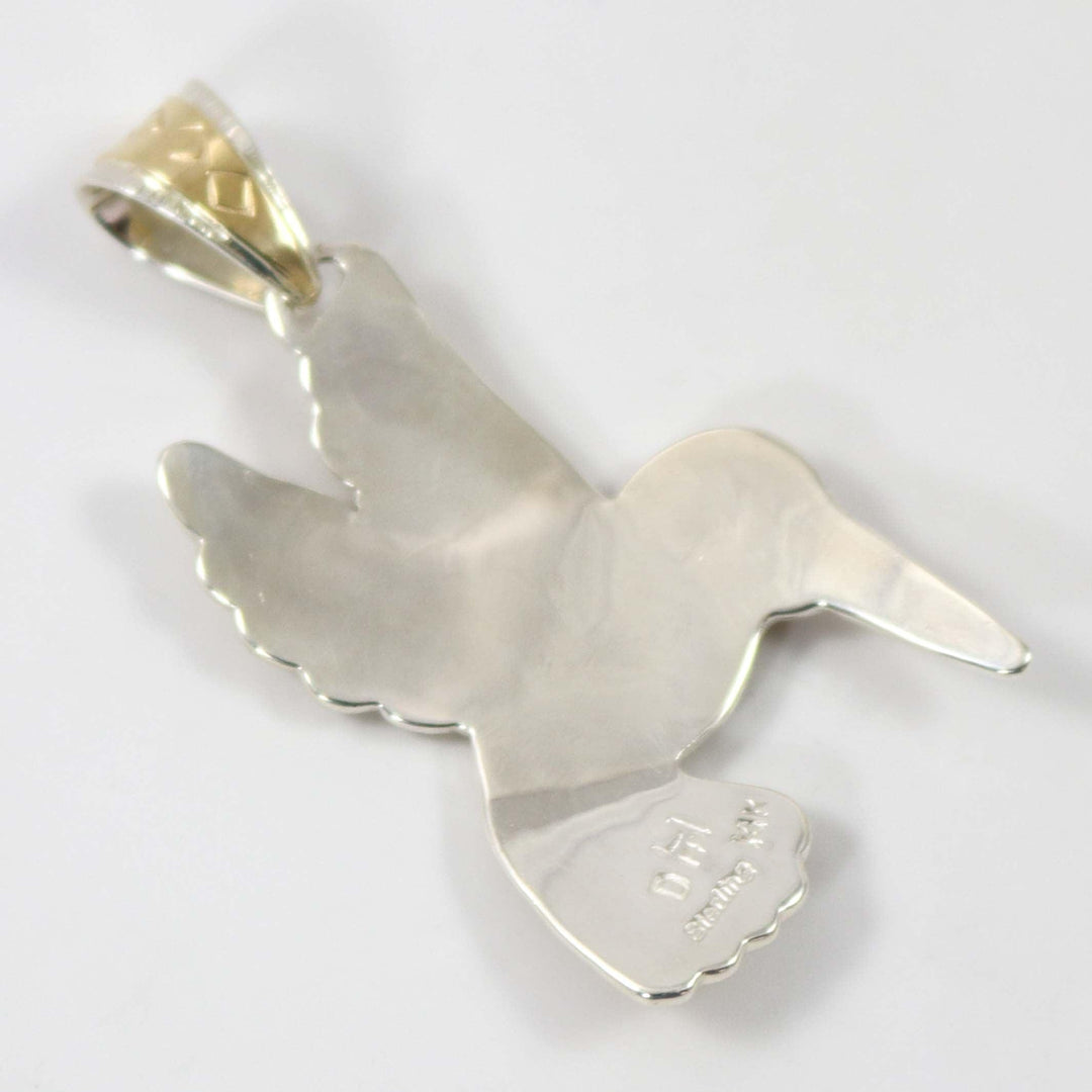 Gold Hummingbird Pendant