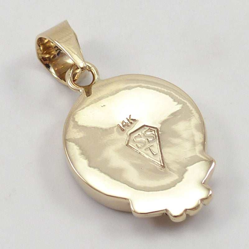 Gold Kingman Turquoise Pendant