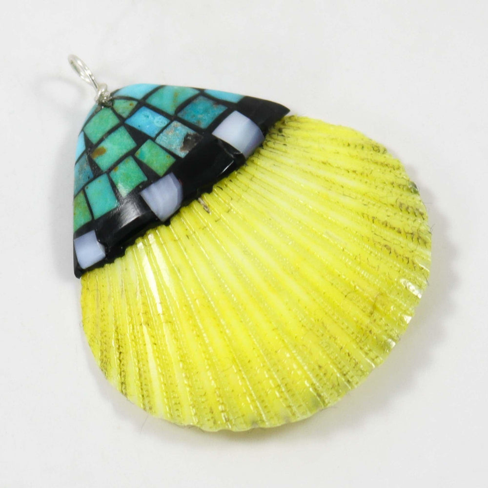 Inlaid Shell Pendant by Charlene Reano - Garland's