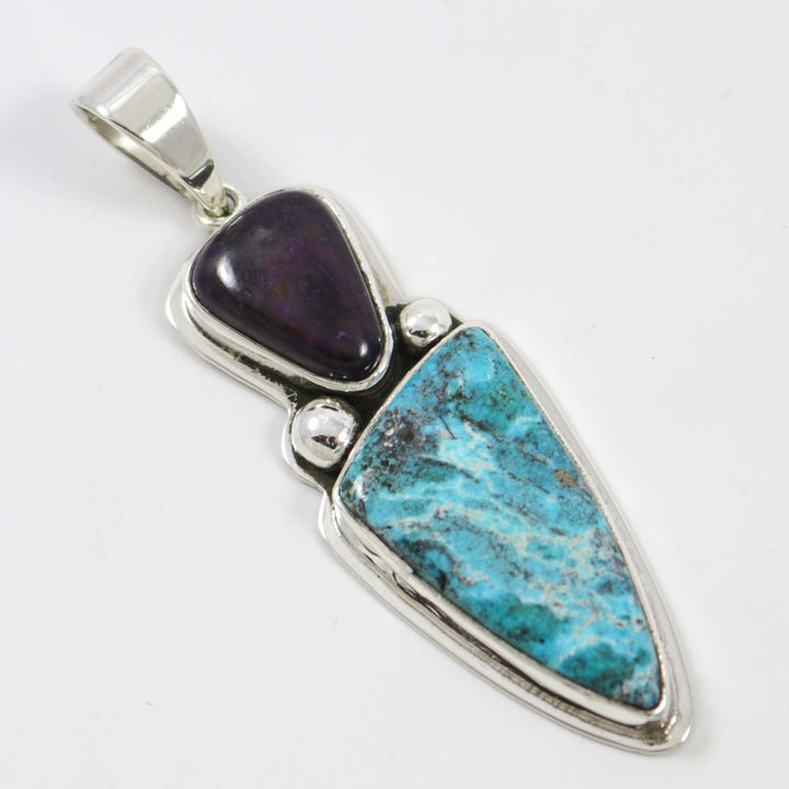 Turquoise and Sugilite Pendant