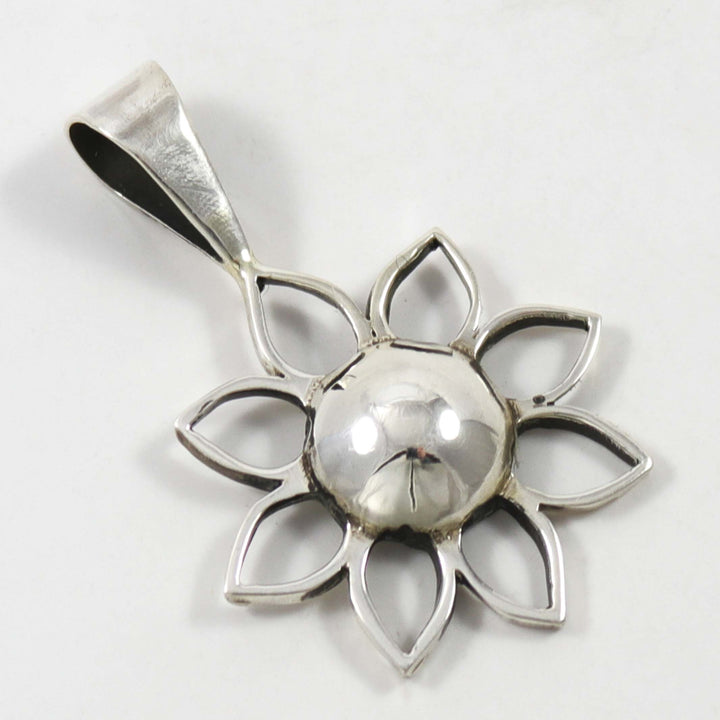 Silver Sunflower Pendant