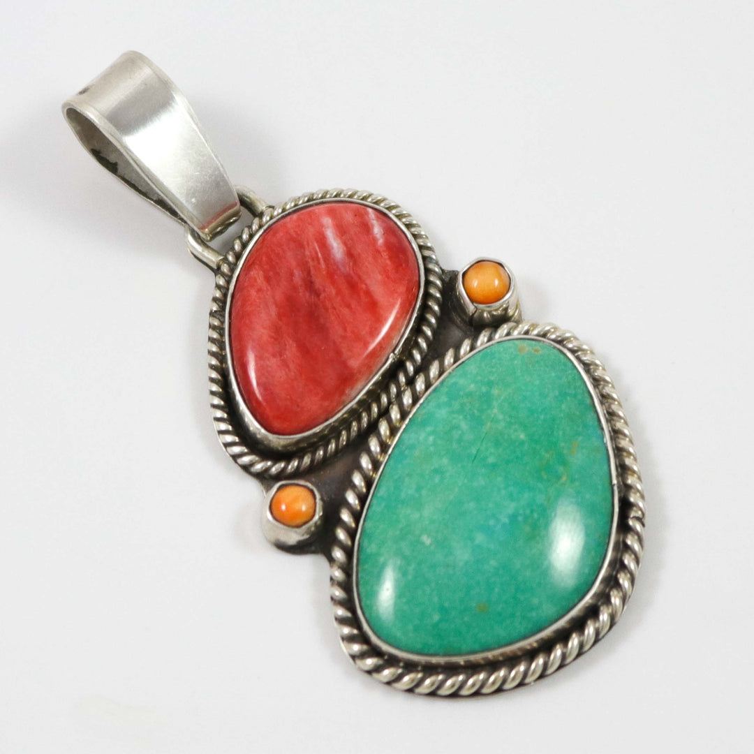 Turquoise and Shell Pendant