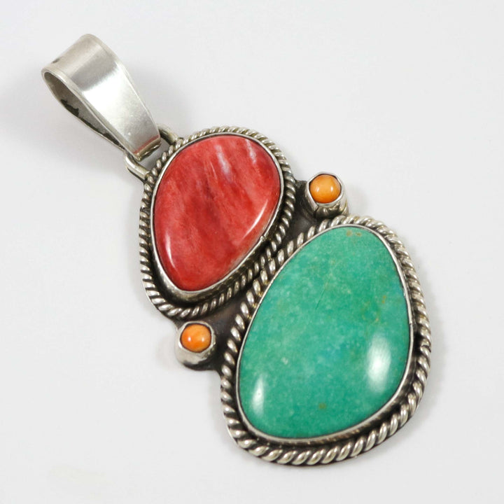 Turquoise and Shell Pendant