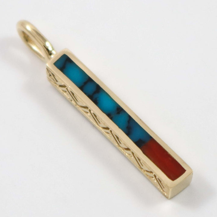 Gold Dancing Stick Pendant by Melanie and Michael Lente - Garland's