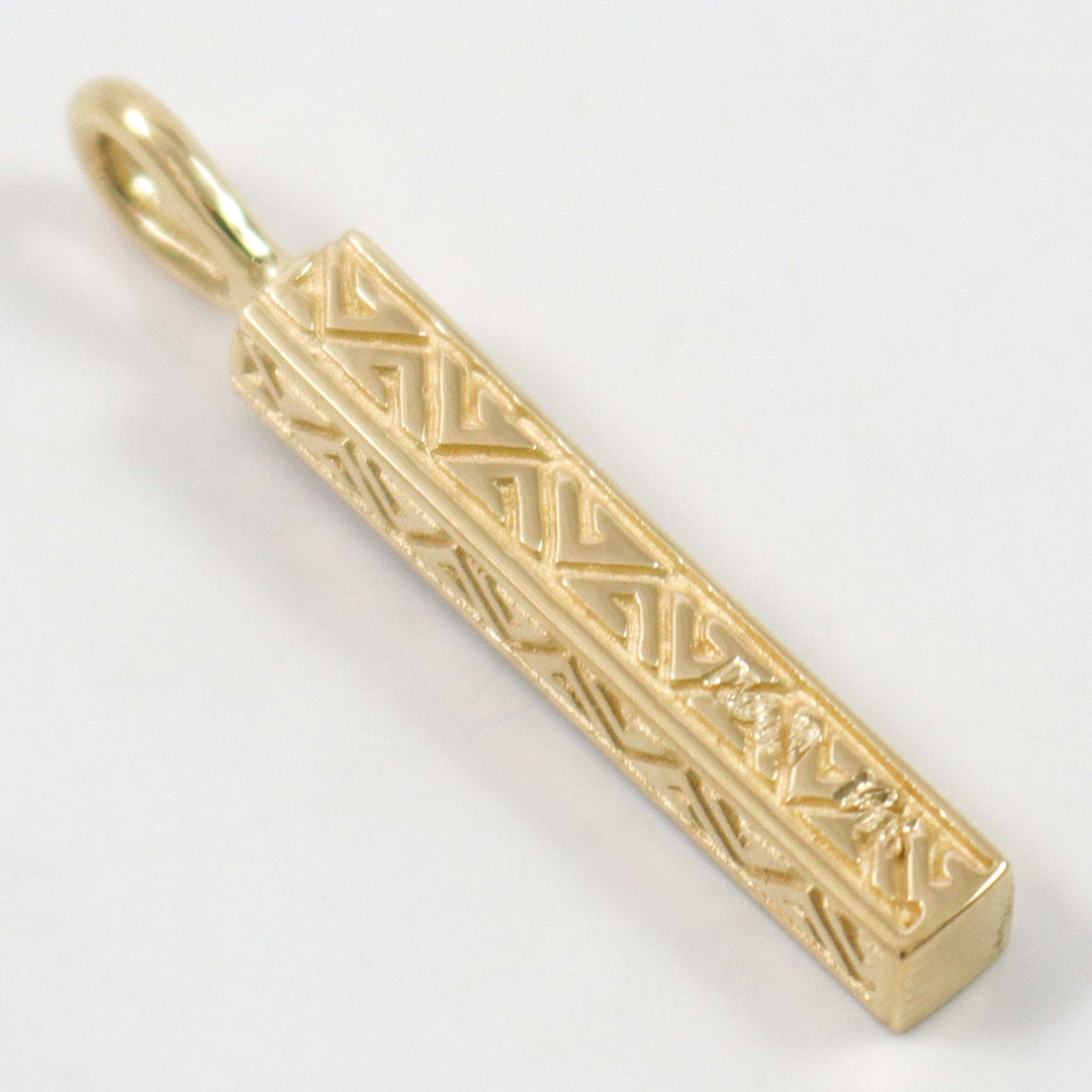 Gold Dancing Stick Pendant