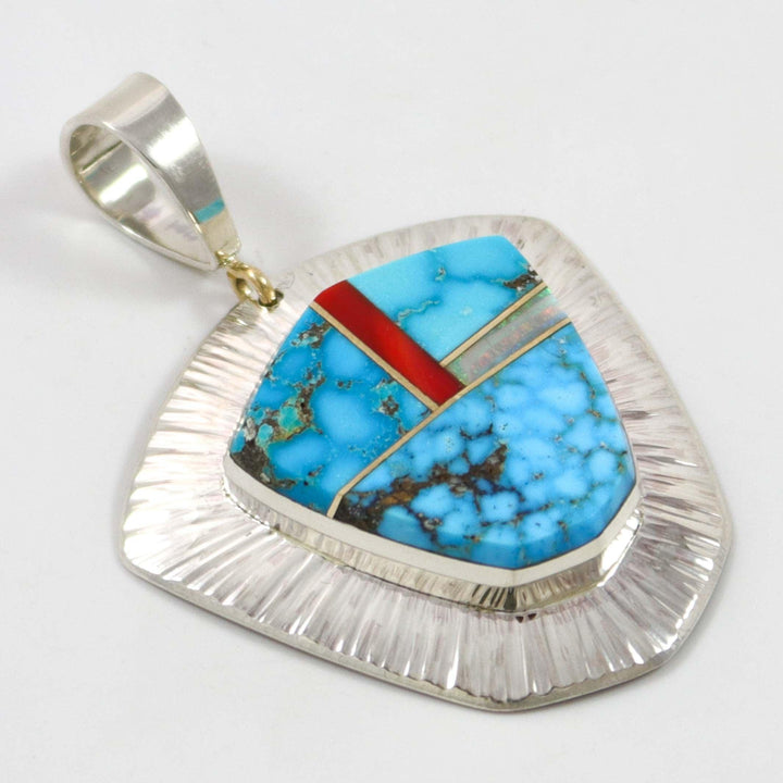Ithaca Peak Turquoise Pendant by Duane Maktima - Garland's