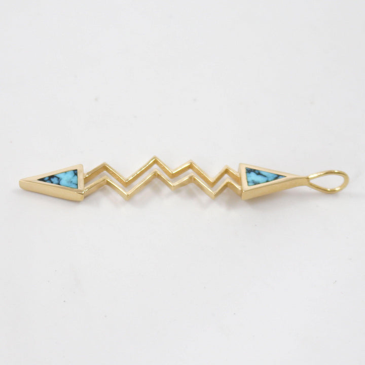 Gold Lightning Pendant