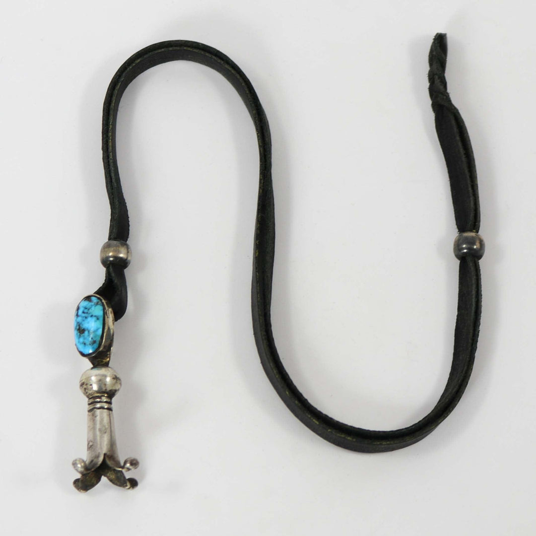 Turquoise Squash Blossom Pendant