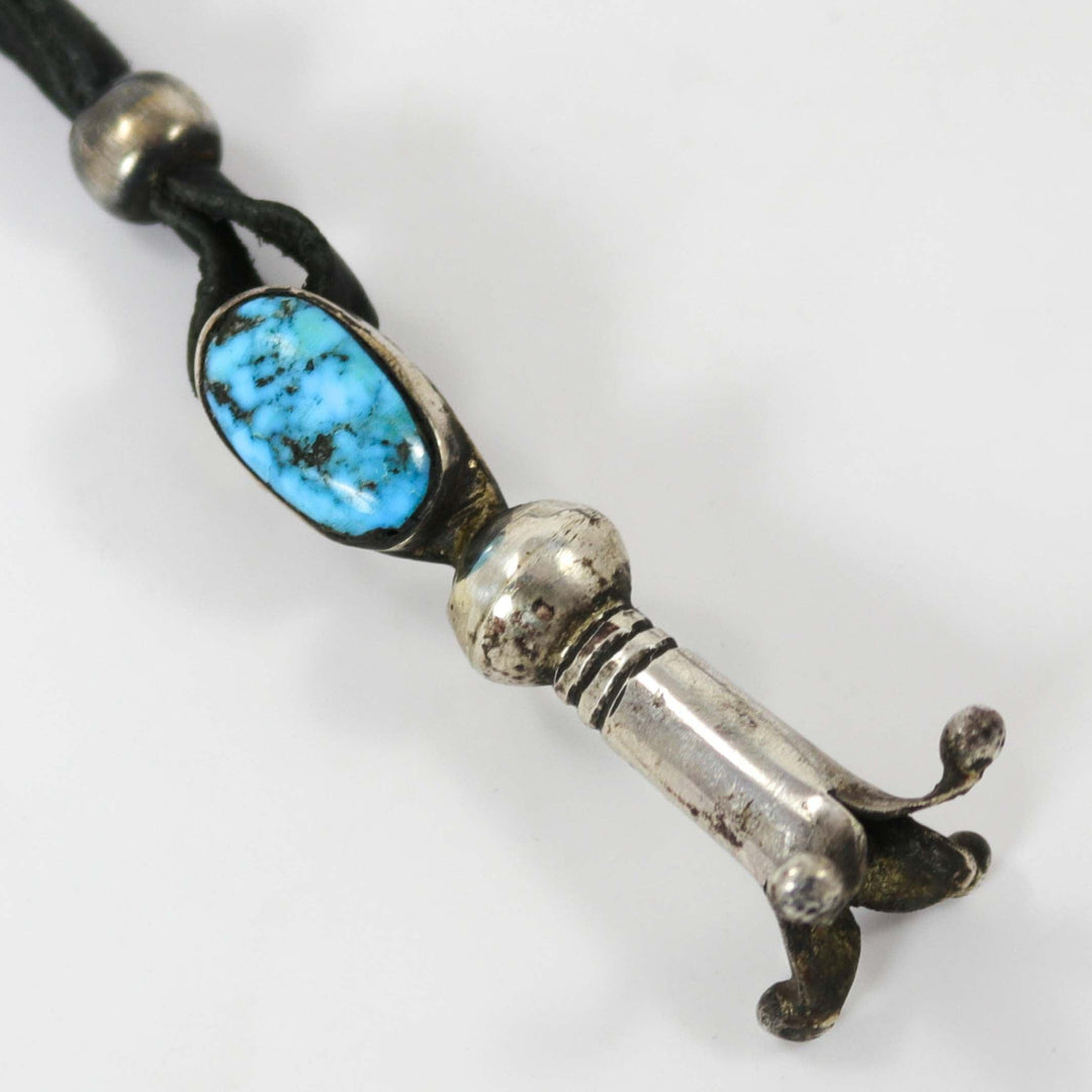 Turquoise Squash Blossom Pendant