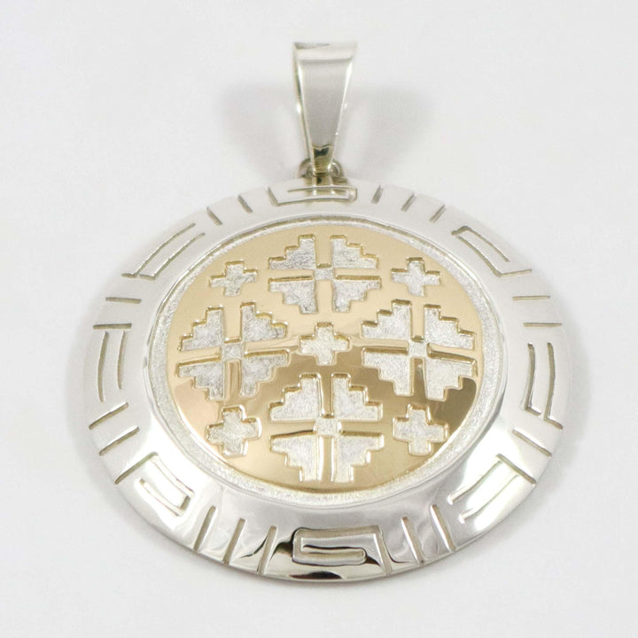 Gold on Silver Pendant