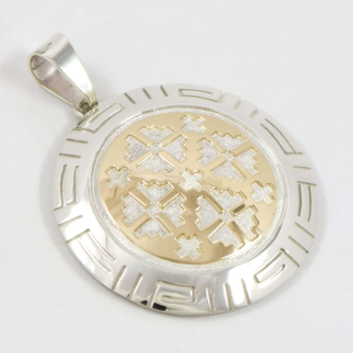 Gold on Silver Pendant