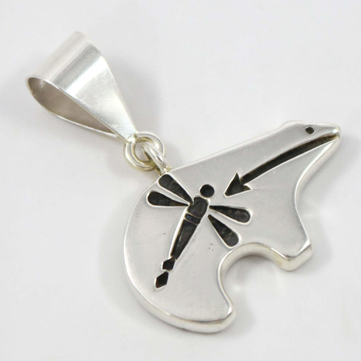Reversible Silver Bear Pendant
