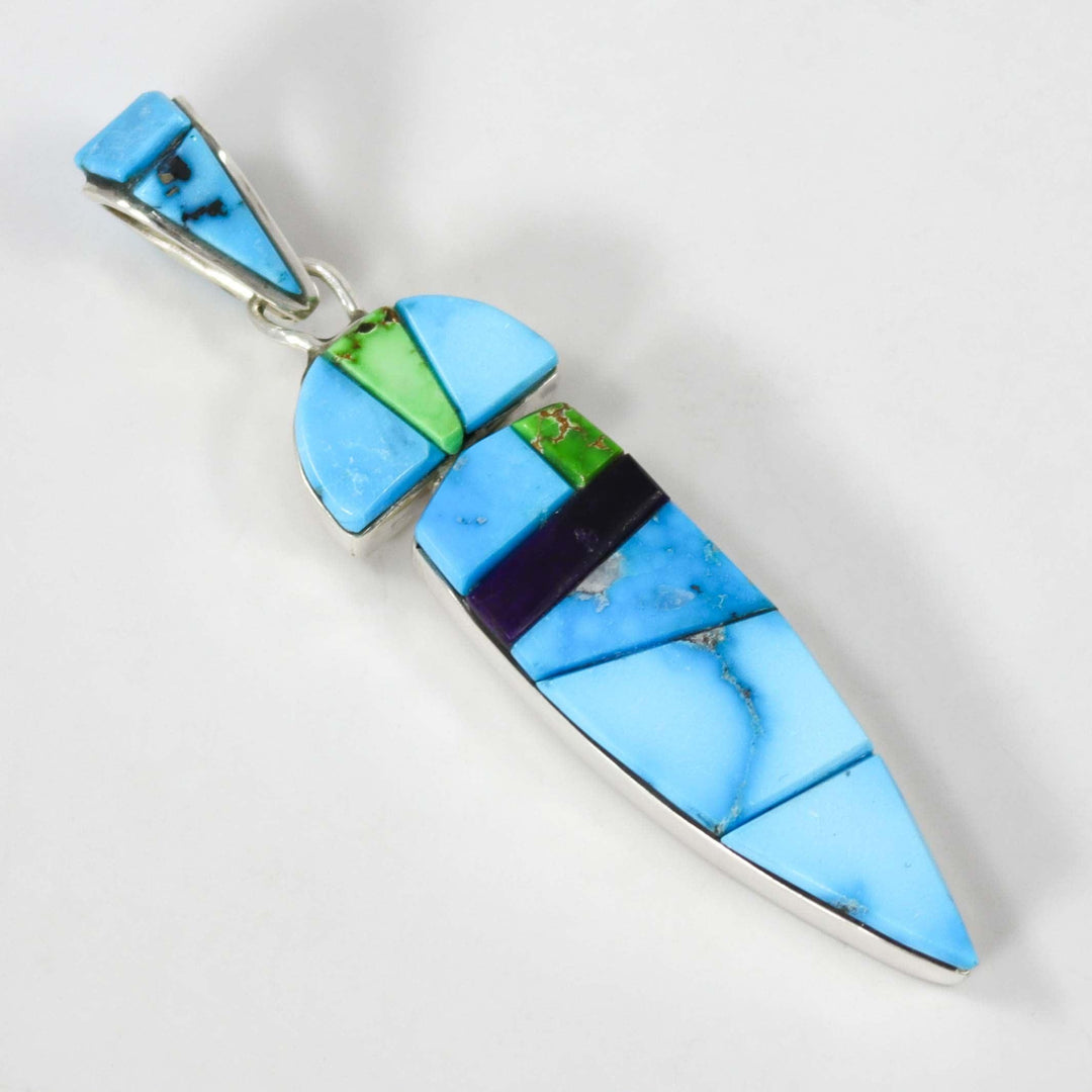 Turquoise and Sugilite Pendant